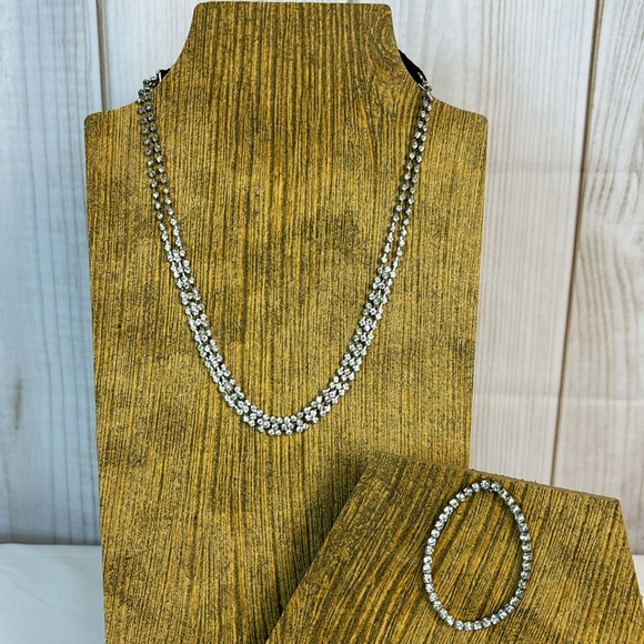 Jewelry - Necklace and Bracelet 2 Piece Rhinestone Fashion Jewelry